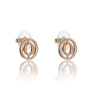Minimal Eternity in Rose Gold Earrings