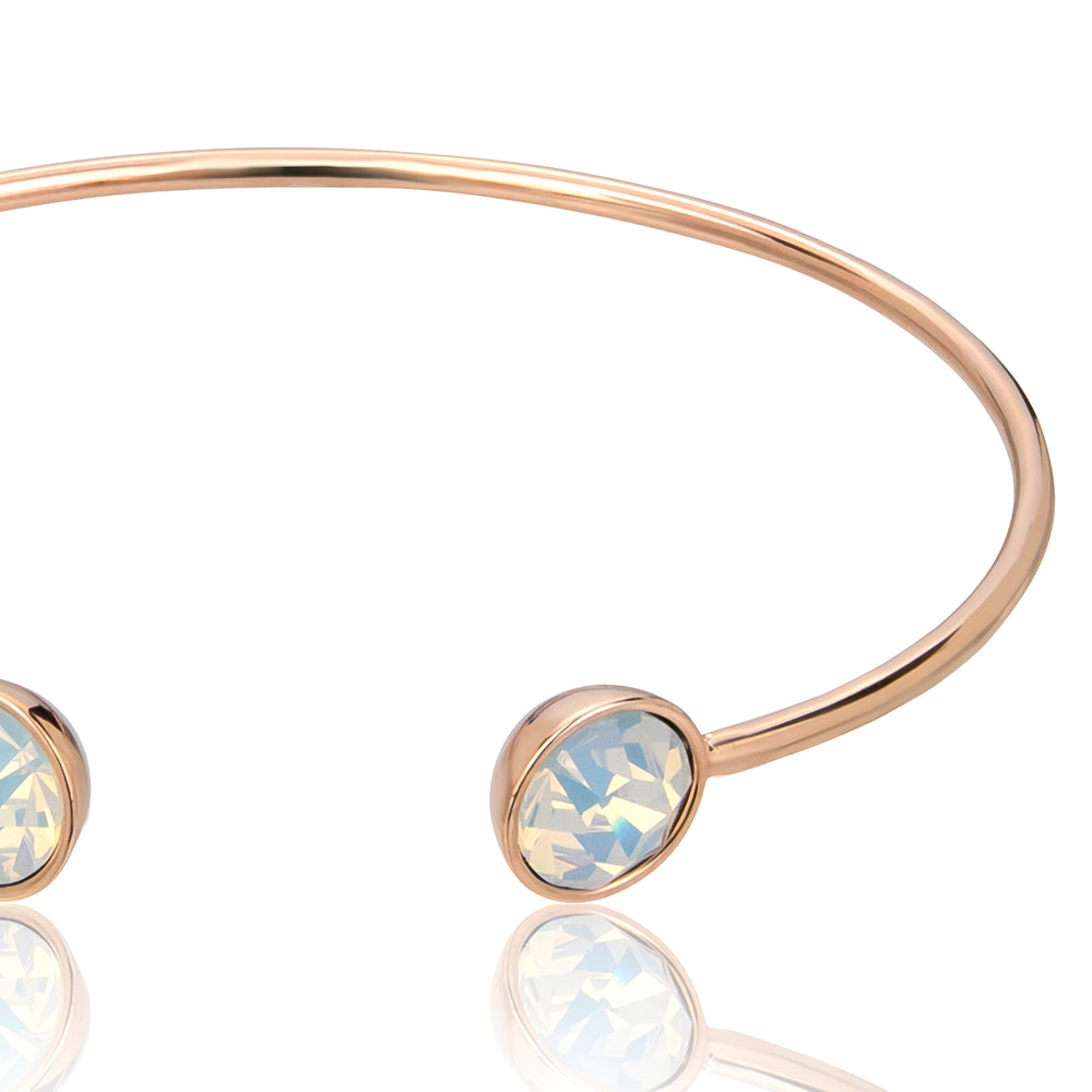 9k Rose Gold Opal Victorian Padlock Bracelet  Heart of Hearts Jewels